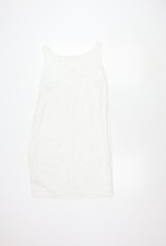 Next Petite White Linen Dress