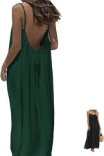 Women's Solid Color Backless