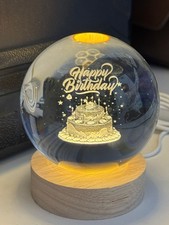 LED Crystal Ball Table Lamp