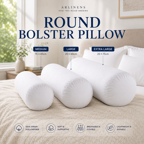 Round bolster pillow - long, body