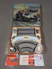 VIP RACEWAYS SLOT CAR RACING SET VINTAGE BOXED 1961 60 SCALEXTRIC REMOTE CONTROL