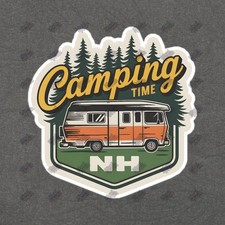 Vintage Camping Sign Retro