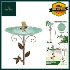 Vintage Metal Bird Bath