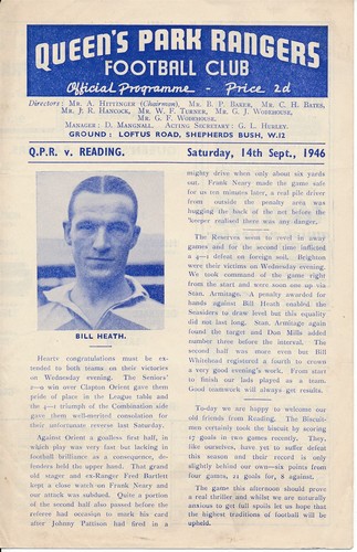 Qpr reading 1946 1947 - reading, 1946/1947