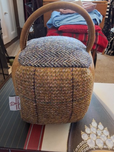 Harris tweed handmade doorstop - harris,