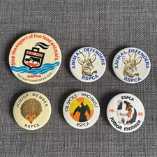 6 x 1980s RSPCA Animal Charity