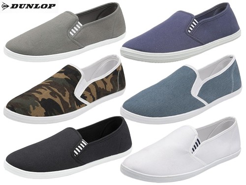 Mens dunlop canvas slip - mens, ons