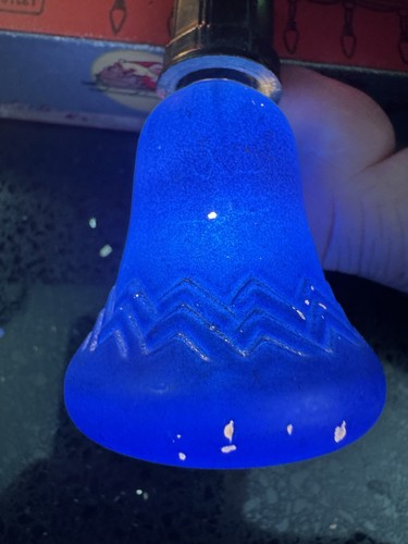 Vintage blue bell figural milk - blue,