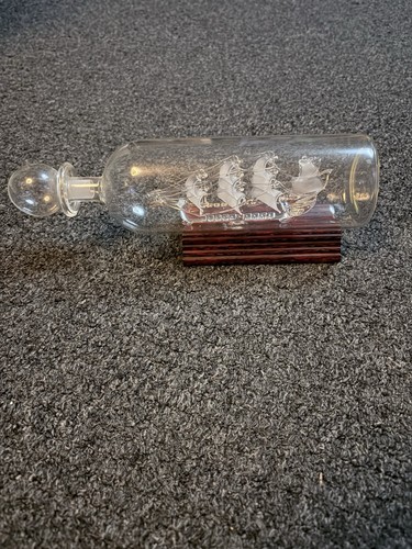 Mayflower glass blown ship - glass,