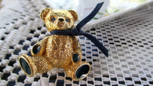 Burberry teddy bear brooch - burberry's,