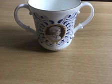 VINTAGE ROYAL DOULTON  MUG & TRINKET DISH,  MARGARET THATCHER
