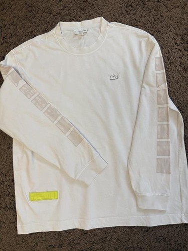 Men lacoste sweater - lacoste, white