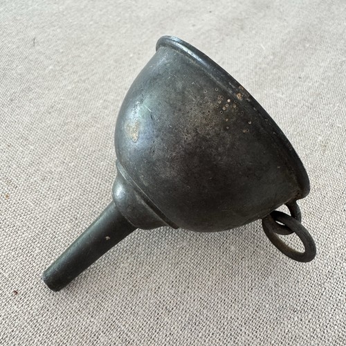 Vintage metal wine - funnel, port