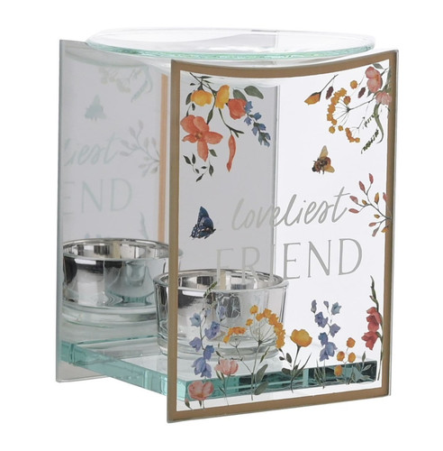 Wildflower design glass - glass, wax