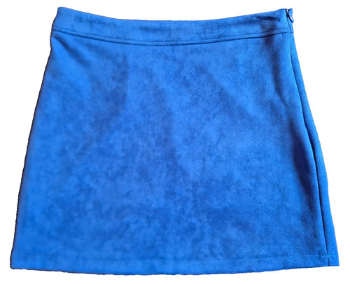 Primark blue skirt suede - skirt,