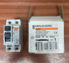 Merlin Gerin 23088 RMG400302 RCCB RCD 40A 30mA 2 POLE 240V 10KA MULTI9 BOX1