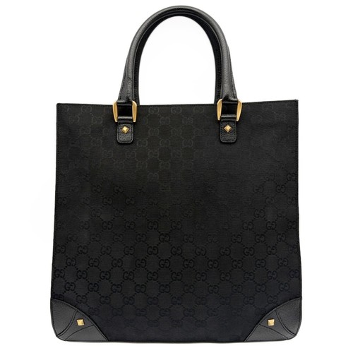 Gucci canvas black leather - gucci, gg