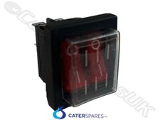 BUFFALO HOT FOOD DISPLAY CABINET TWIN DUAL ROCKER SWITCH RED NEON CK627 MODELS