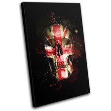 Union Jack Skull Grunge Maps