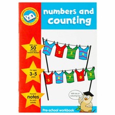 Pre-School Early Learning Maths Counting Numbers Activity Book & Reward Stickers