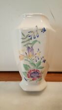 Vintage Melba Ware Pottery Vase Floral design H6.5" vgc