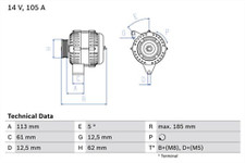 Bosch 0986048791 Alternator