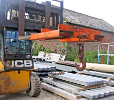Forklift Lifting Hook CRANE Attachment Telehandler Jib 3 TON STRONG USED