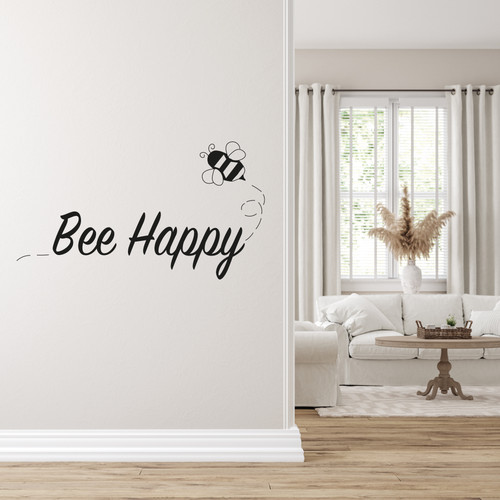Bee happy bumblebee home - happy, vinyl