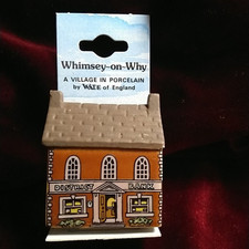 Vintage Wade England Whimsey-on-Why District Bank 1980-87 Village Mini Building