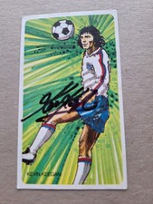 KEVIN KEEGAN LIVERPOOL / ENGLAND HAND-SIGNED SHREDDED WHEAT CARD                