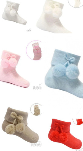 Baby pom socks - pom,