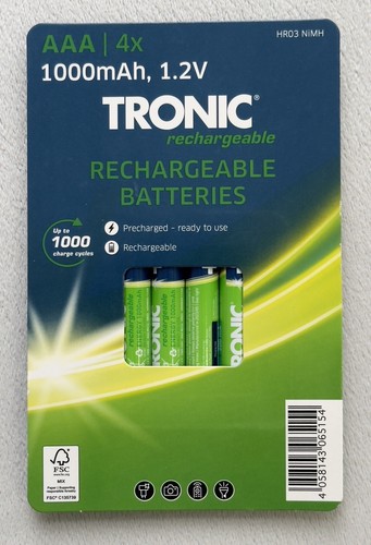 Tronic nimh rechargeable - tronic,