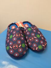 NEW Official MARVEL Slippers SpridermanCaptain America Hulk Kids Size 2 Junior