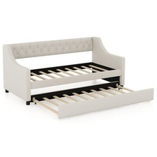 COSTWAY Linen Upholstered