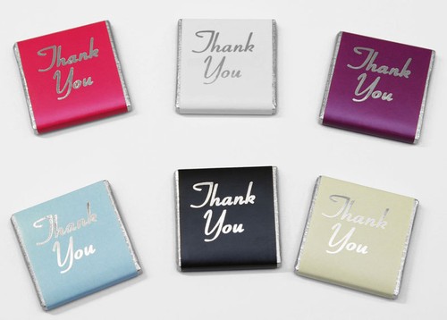 Foil printed 100pcs - printed, "thank