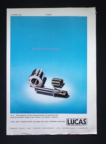 Original 1952 advert lucas - advert,