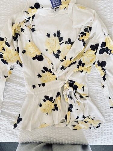 Ganni floral wrap - floral, blouse