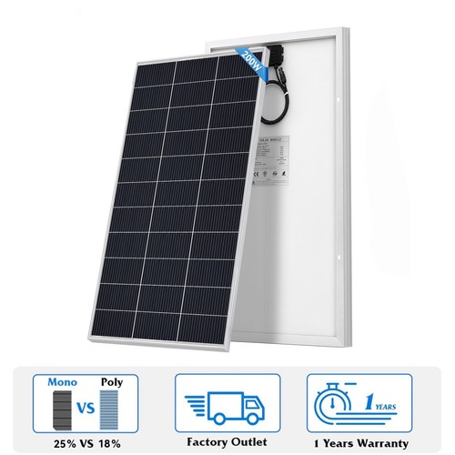 12v 200w watt - mono, solar