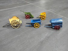 5 x vintage diecast farm wagon