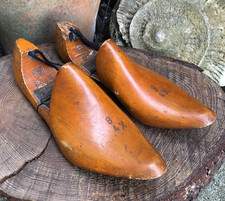 Vintage 1950s Lotus wooden shoe lasts hinged moulds stretchers shop display 8 4x