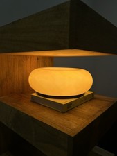 Retro Orange Glass Donut Lamp