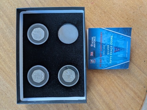 Day 80th anniversary silver - ve,