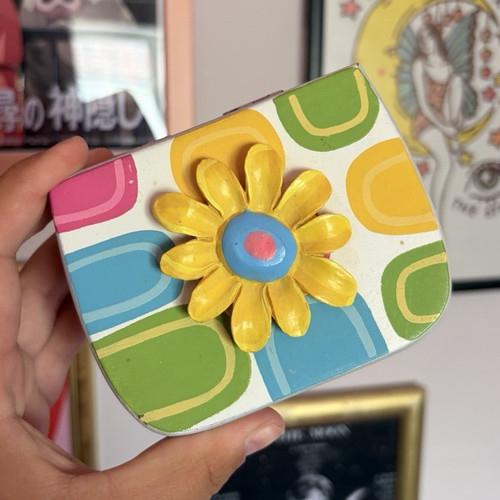 Hand painted wooden hinged - hand-painted,