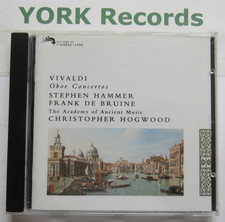 VIVALDI - Oboe Concertos HAMMER / DE BRUINE / HOGWOOD - Ex Con CD L'Oiseau-Lyre
