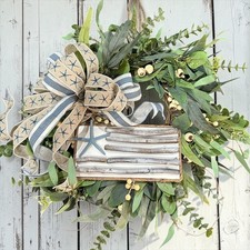 Patriotic Coastal Wreath w/