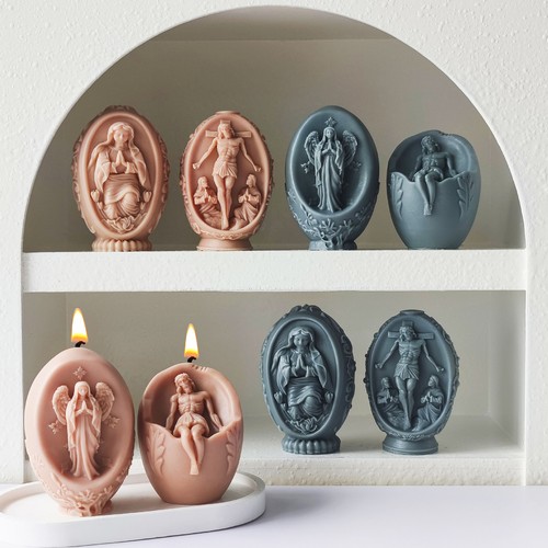 Easter jesus egg candle - 3d,