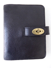Mulberry Pocket Book in Black Leather with Postman Lock £280