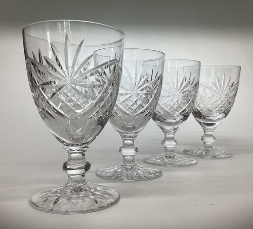 Crystal wine water goblets - crystal,