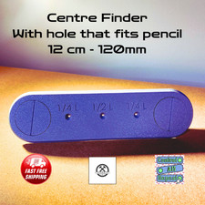 Center / Centre  Finder Tool with pencil holes - 12cm - Wood work Metal