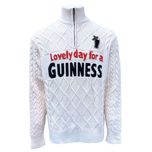 Guinness quarter zip cream - guinness,